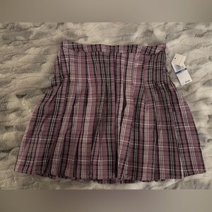 Ultra Flirt plaid pleated skirt juniors large